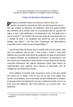 Pourquoi les Malgaches ne s'engagent-ils pas en politique