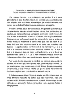 Pourquoi les Malgaches ne s'engagent-ils pas en politique