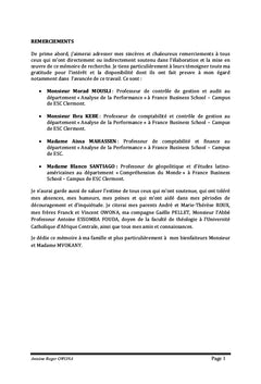 Le pilotage de la performance des entreprises françaises