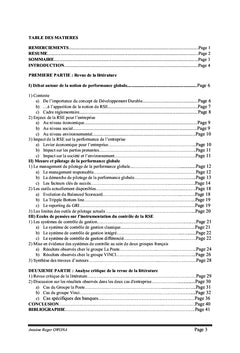 Le pilotage de la performance des entreprises françaises