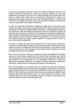 Le pilotage de la performance des entreprises françaises