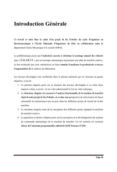 Etude, conception et réalisation d'une machine d'assemblage de robinet