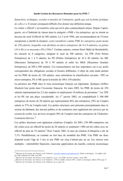 Quelle gestion des ressources humaines pour les PME ?