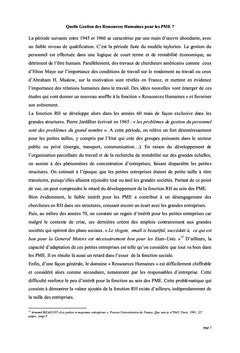Quelle gestion des ressources humaines pour les PME ?