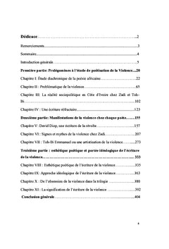 Poetisation de la violence dans la litterature africaine francophone