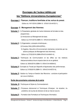 Management des hommes - Cinquième volume