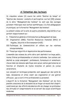 Management des hommes - Cinquième volume