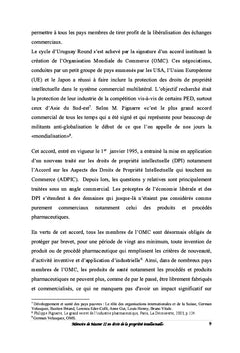 Propriete intellectuelle et acces aux medicaments dans l'espace OAPI