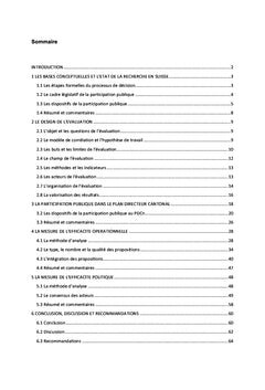 La participation publique au plan directeur cantonal vaudois