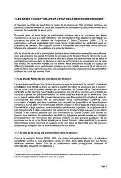 La participation publique au plan directeur cantonal vaudois