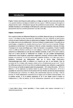 La Belgique sous médication