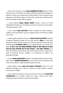 Heredite uni-parentale: caracterisation d'une population marocaine