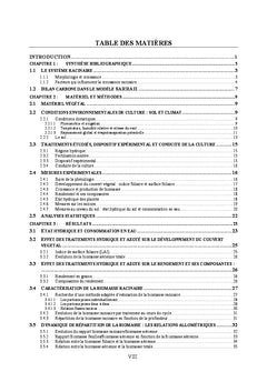 Dynamique racinaire et efficience de conversion du rayonnement absorbe