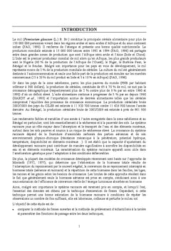 Dynamique racinaire et efficience de conversion du rayonnement absorbe