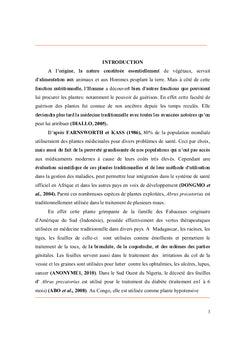 Action physiologique des alcaloïdes de Abrus precatorius Linn