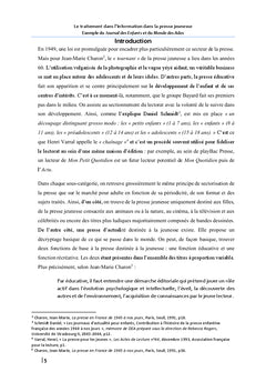 Le traitement de l'information par la presse jeunesse