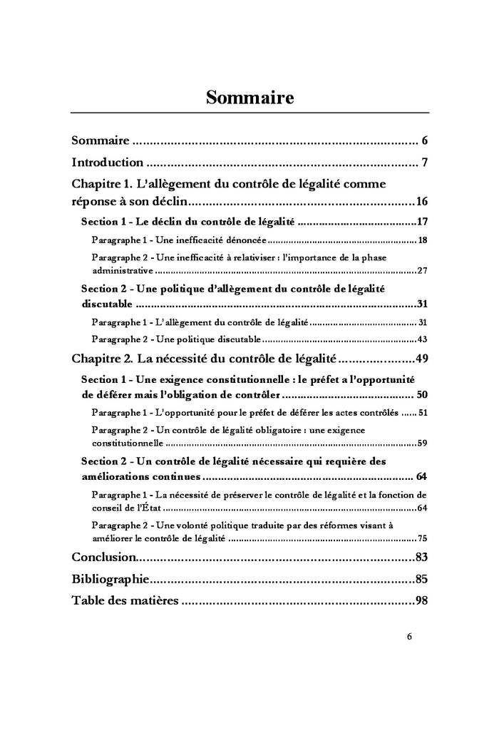 Le controle de legalite des actes des collectivites territoriales
