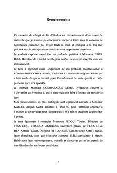 Pompage par énergie renouvelable pour l'irrigation à Menzel Habib