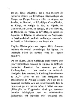 Réflexion sur l'état de lieux de l'église Kimbanguiste