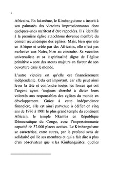 Réflexion sur l'état de lieux de l'église Kimbanguiste