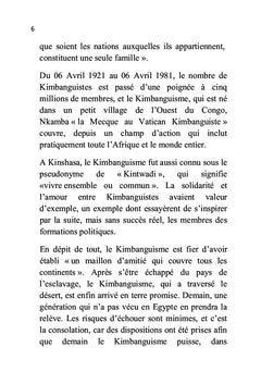 Réflexion sur l'état de lieux de l'église Kimbanguiste