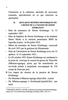 Réflexion sur l'état de lieux de l'église Kimbanguiste