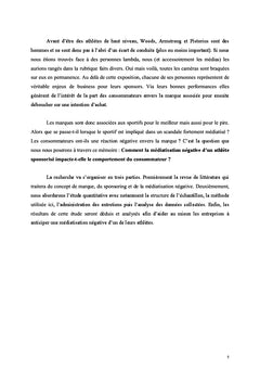 Médiatisation négative d'un athlète et comportement du consommateur