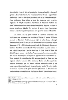 Interdisciplinarite au sein d'un groupe de recherche sur le genre
