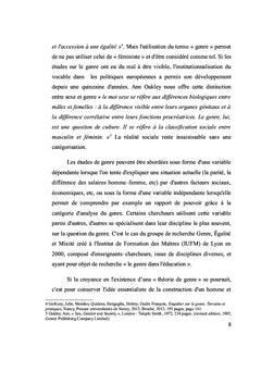 Interdisciplinarite au sein d'un groupe de recherche sur le genre