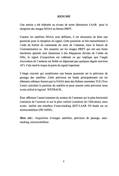 Mise au point materiel et logiciel d'un systeme de poursuite satellite