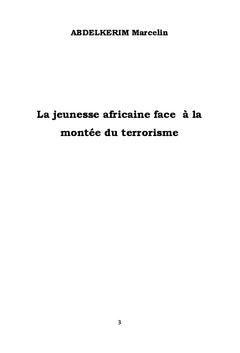 La jeunesse africaine face à la montée du terrorisme