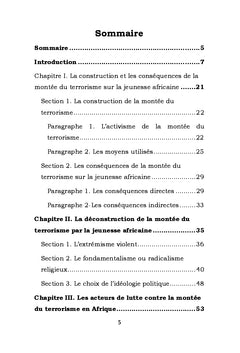 La jeunesse africaine face à la montée du terrorisme