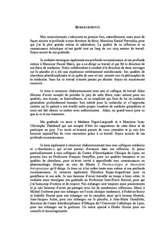 L'efficacité thérapeutique