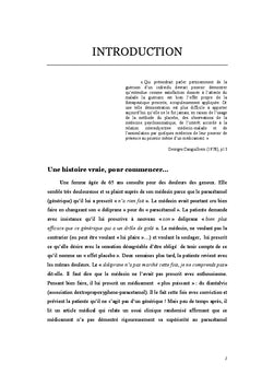 L'efficacité thérapeutique