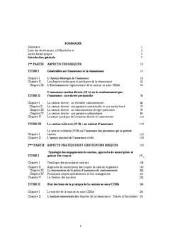 La branche caution et sa réassurance