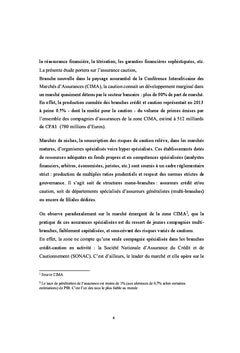 La branche caution et sa réassurance