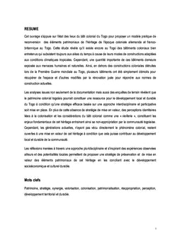 Le bâti colonial en Afrique subsaharienne: