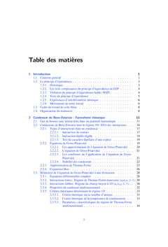 Condensats de Bose-einstein dans des réseaux optiques