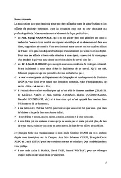 Impacts de la culture de l'igname dans la Commune de Ouesse au Benin