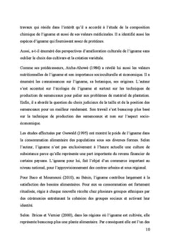Impacts de la culture de l'igname dans la Commune de Ouesse au Benin