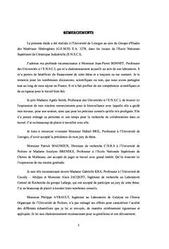 Interactions materiaux argileux et milieu basique riche en calcium