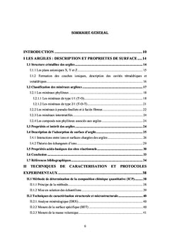 Interactions materiaux argileux et milieu basique riche en calcium