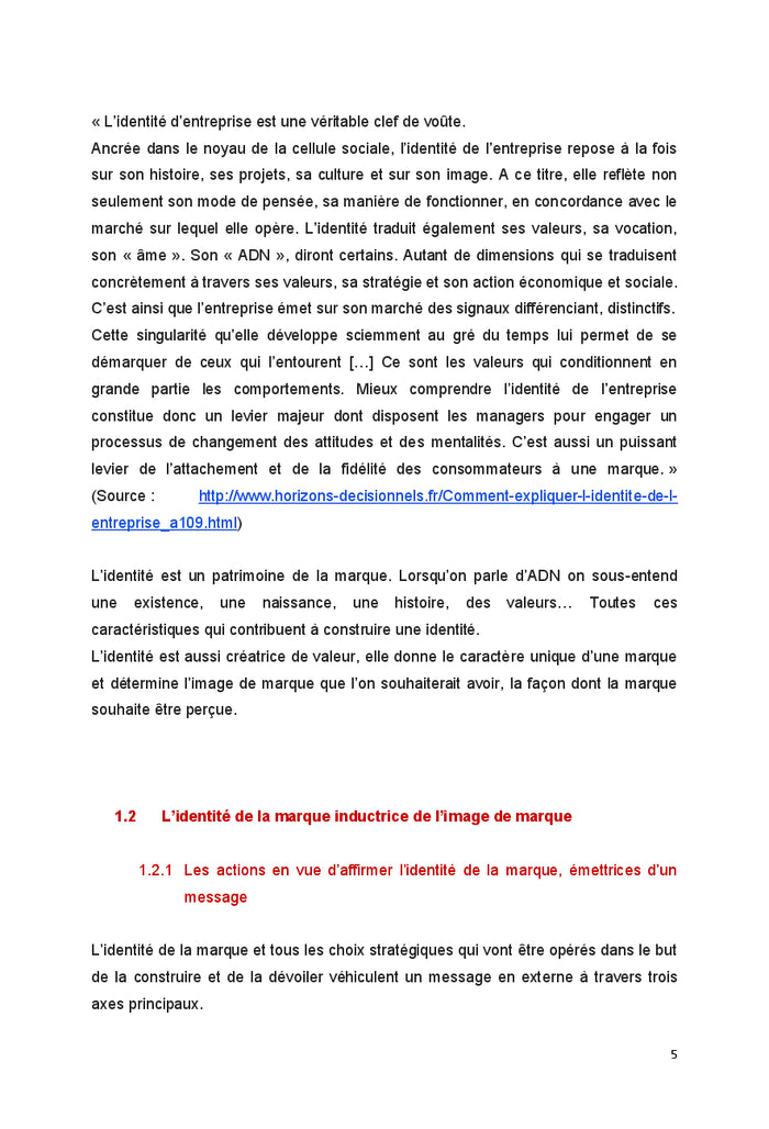 Le changement de l'identité de la marque