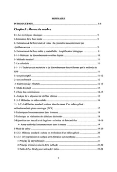 Techniques classiques et modernes de numeration des microorganismes