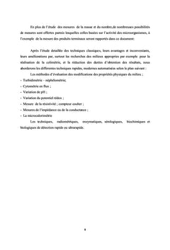 Techniques classiques et modernes de numeration des microorganismes