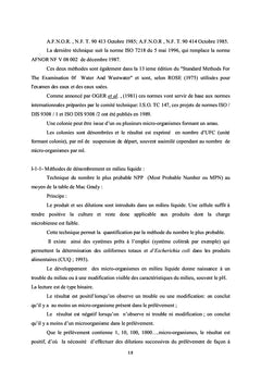 Techniques classiques et modernes de numeration des microorganismes