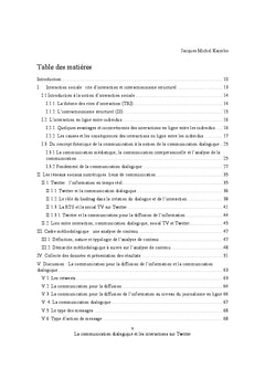 La communication dialogique et les interactions sur Twitter