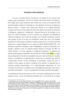Droit de propriete et gestion fonciere