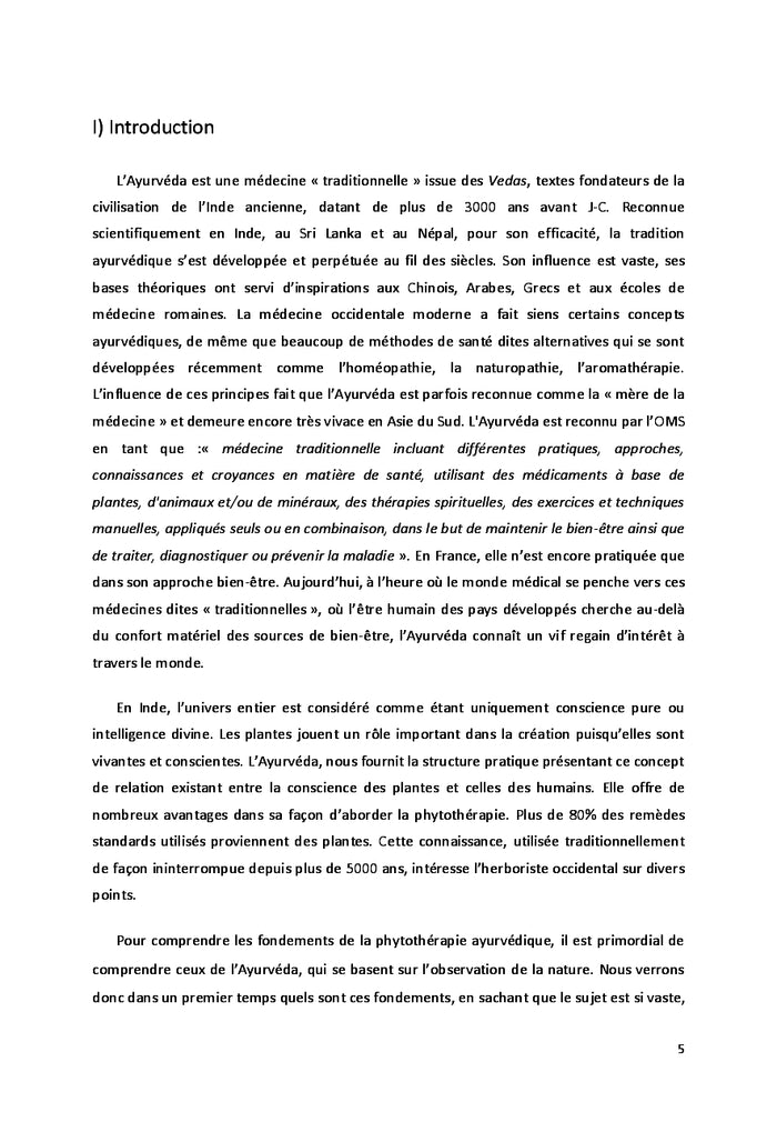 La phytothérapie dans l'ayurveda