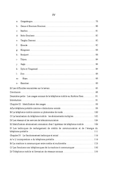 Les usages sociaux de la téléphonie mobile au Burkina Faso
